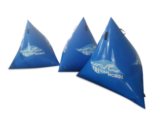 bouée bleu balisage gonflable