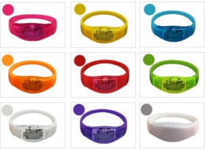 bracelets lumineux led