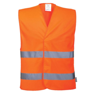 gilet de sécurité orange personnalisé