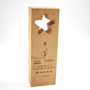 trophée bois personnalisable