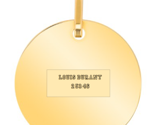 plaque médaille individuelle